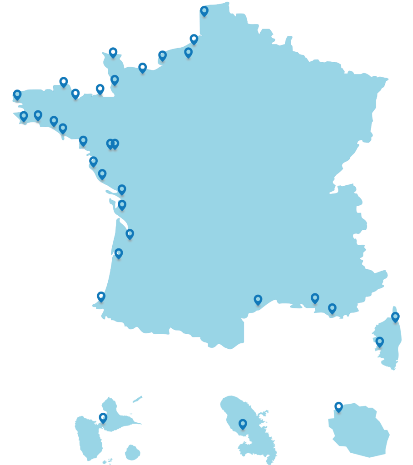 Carte SSM des postes