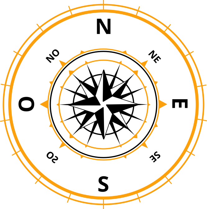Boussole orange
